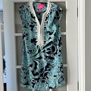 Lilly Pulitzer Madia Tunic Dress High Tide Size Medium